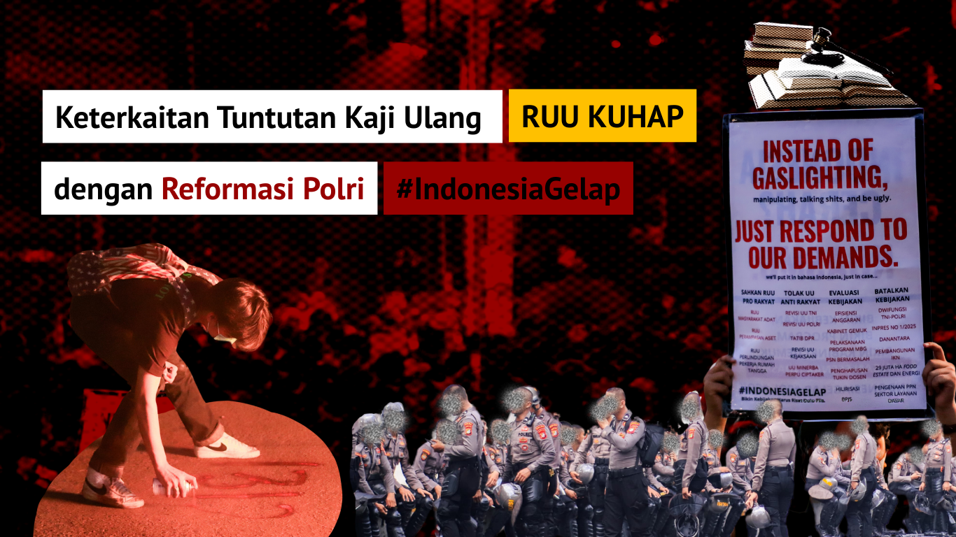 Thumbnail Artikel Keterkaitan Tuntutan Kaji Ulang RUU KUHAP dengan Reformasi Polri #IndonesiaGelap