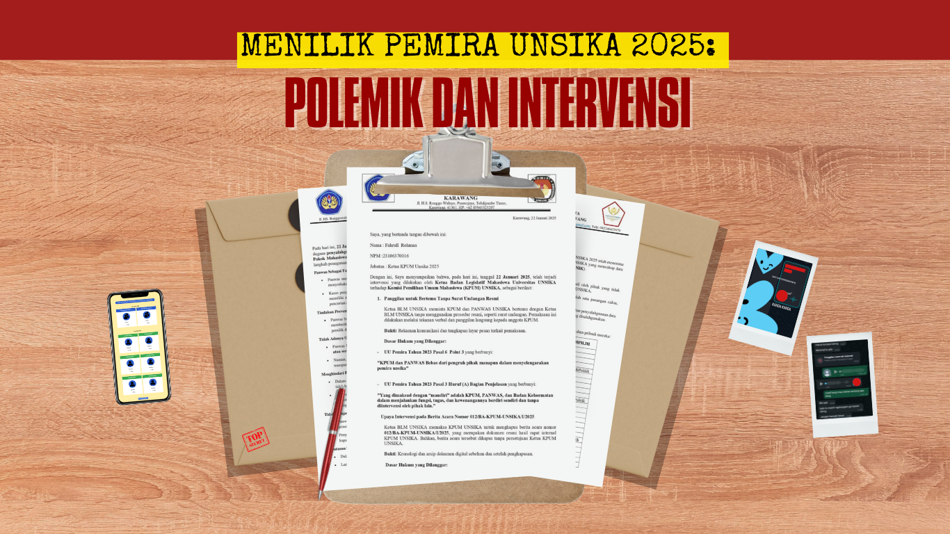 Thumbnail Artikel Menilik Pemira Unsika 2025: Polemik dan Intervensi