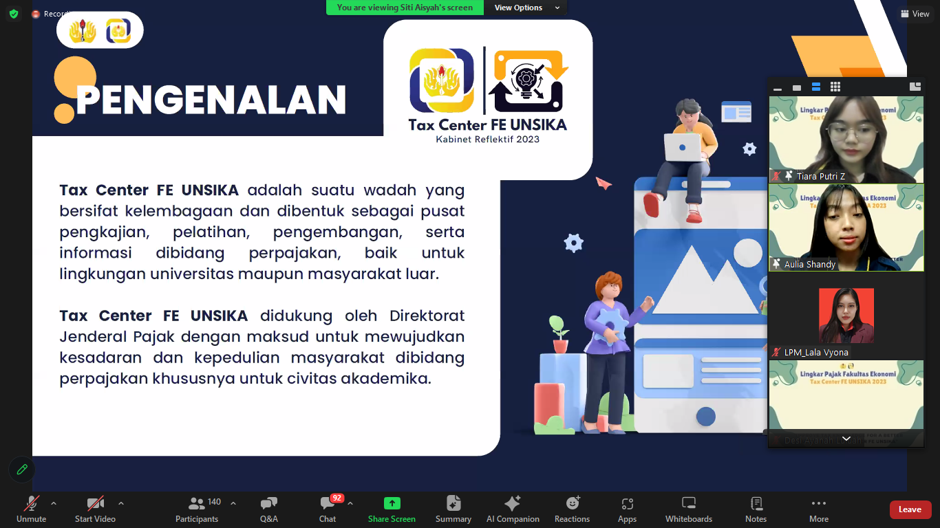 Thumbnail Artikel Sukses Gelar Lingkar Pajak 2023, Tax Center Fakultas Ekonomi Unsika Demonstrasikan Pentingnya Pengetahuan Perpajakan