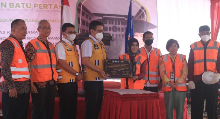 Thumbnail Artikel Peletakan Batu Pertama Pembangunan Asrama Unsika di Kampus II