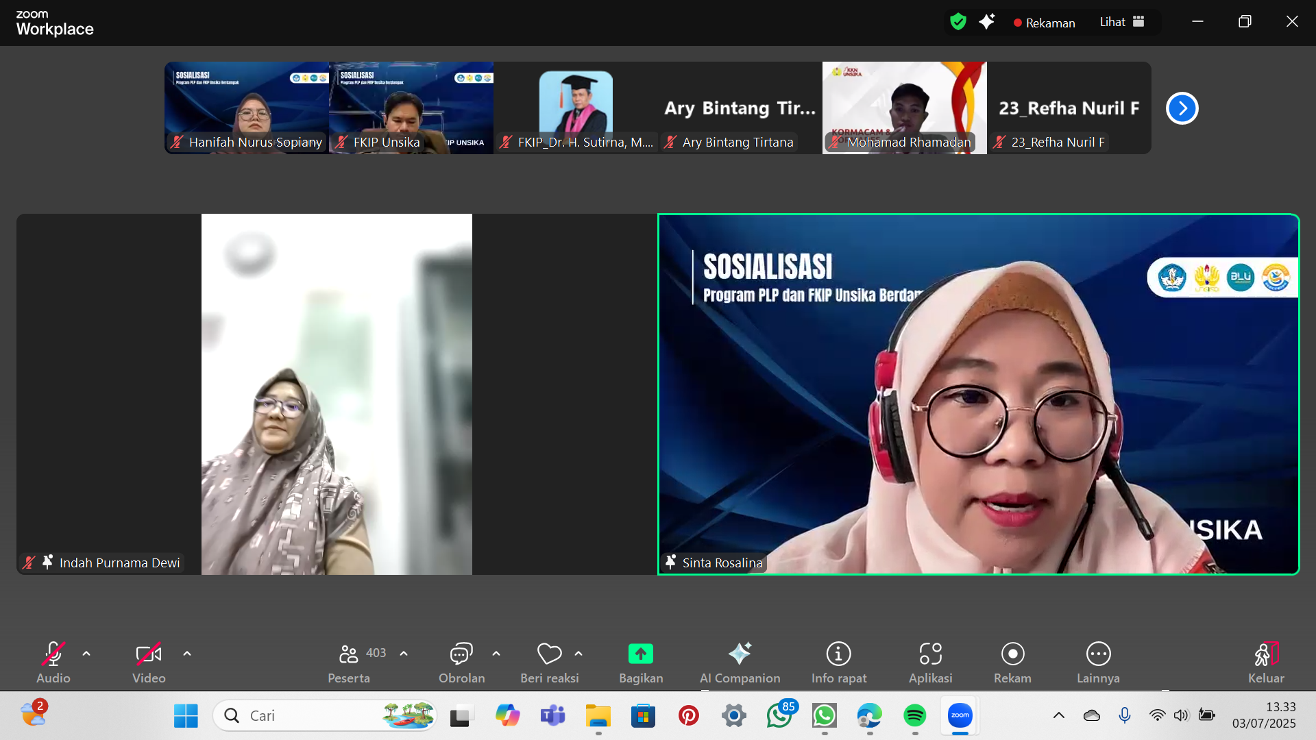 Thumbnail Artikel FKIP Unsika Tekankan Persiapan Mahasiswa melalui Sosialisasi Program PLP dan FUB Tahun 2025