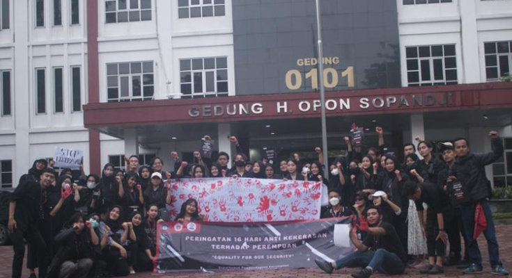 Thumbnail Artikel Peringatan 16 HAKtP, Departemen Pemberdayaan Perempuan FH Unsika Gelar Kampanye